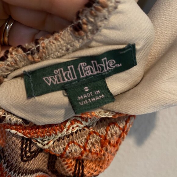 Wild Fable Tribal Knit Maxi Dress Size Small Beach Resort Boho Style - Picture 6 of 8